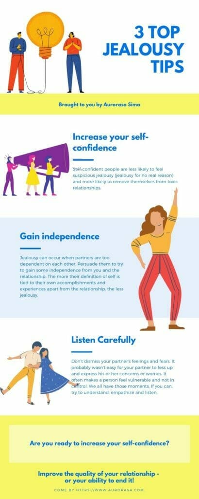 3 Top Jealousy Tips Infographic by Aurorasa Sima